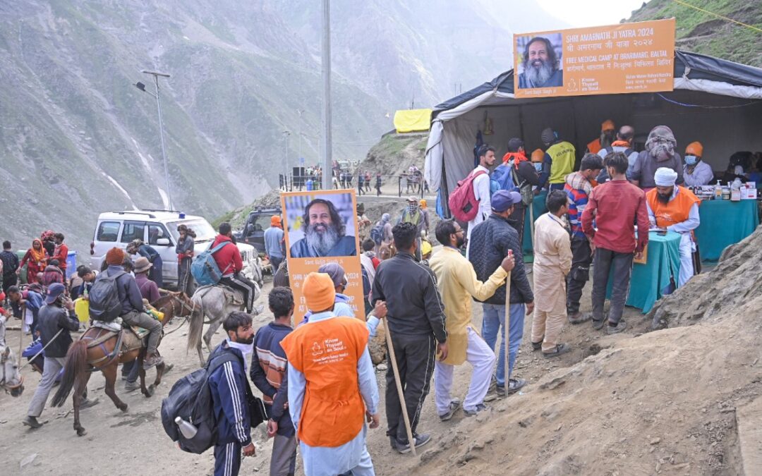 Serving pilgrims at Shri Amarnath Ji Yatra 2024