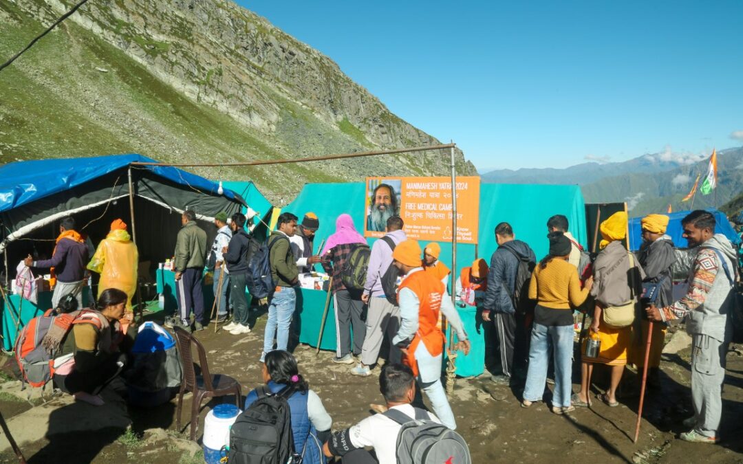 Serving pilgrims at Shri Manimahesh Yatra 2024