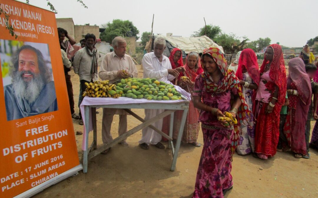 Fruit distribution and personal hygiene awareness (pre Covid-19)