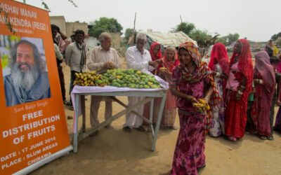 Fruit distribution and personal hygiene awareness (pre Covid-19)